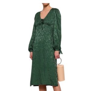 Walter Baker Aura Green Jacquard Dress